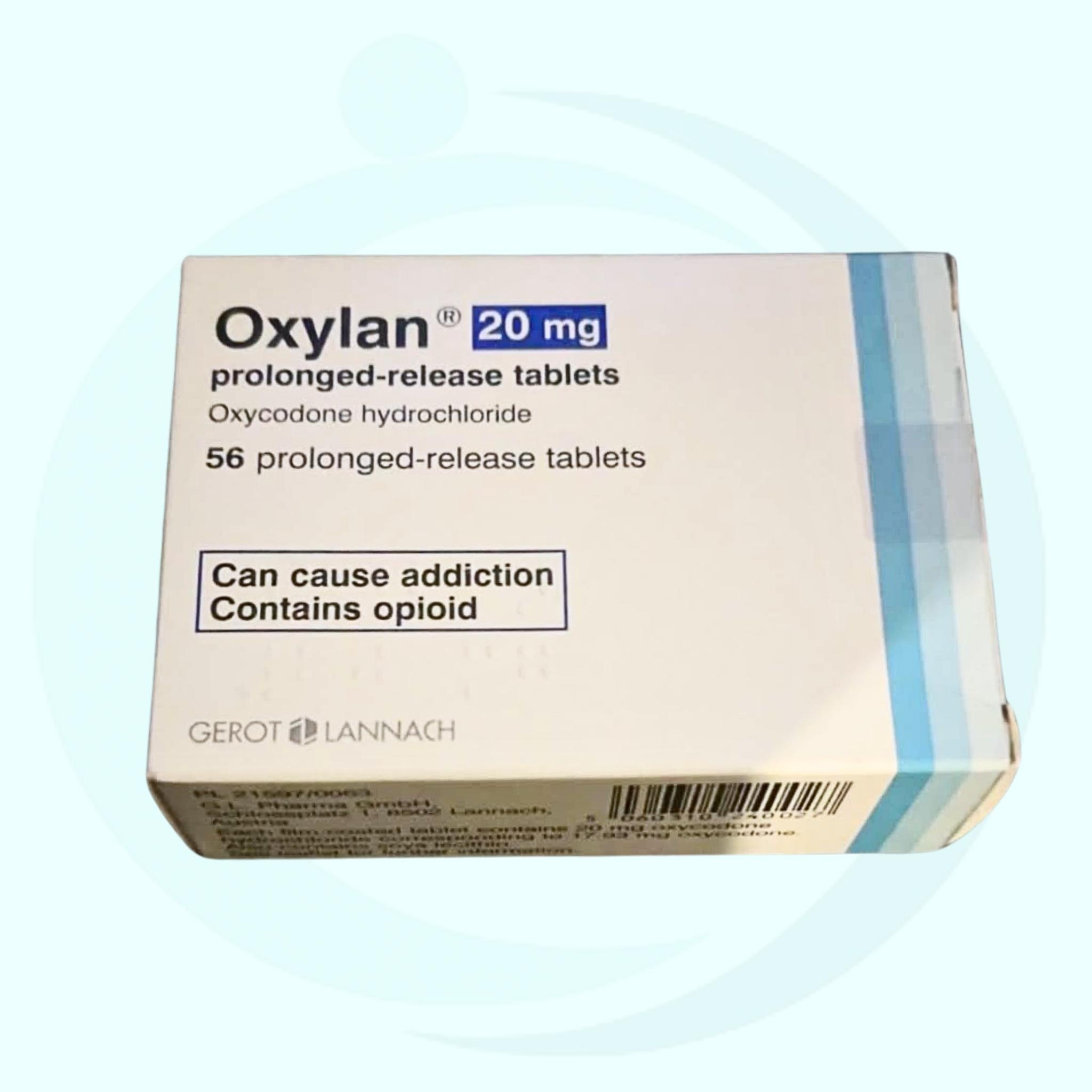 Oxycodone 20mg (Oxylan Prolonged-Release) Oxycodone 20mg (Oxylan Prolonged-Release)